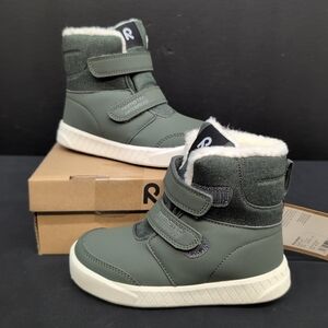 Reima Pyrytys Waterproof Winter Boots Kid's Shoes US 11.5 Thyme green